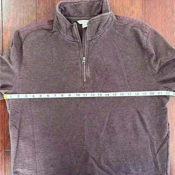 Calvin Klein Jeans Men's Quarter Zip Mock Neck Sweater Purple Size L - Picture 6 of 7
